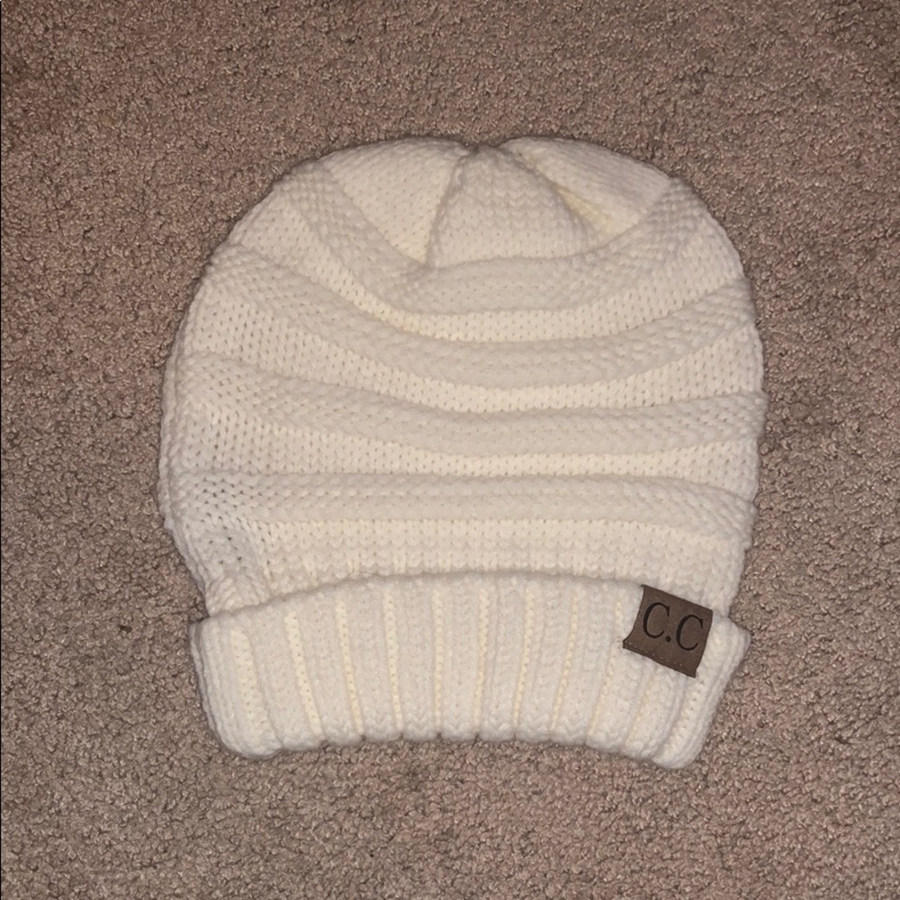 White C.C Beanie!
